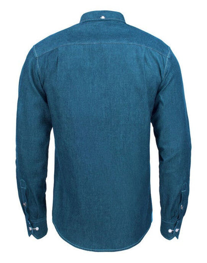 James Harvest Jupiter Denim Look Shirt - Blue Denim