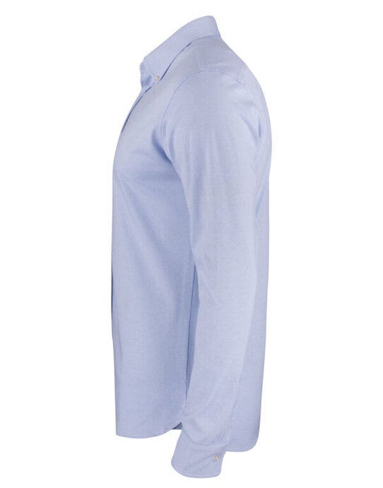 James Harvest Burlingham Jersey Shirt - Light Blue