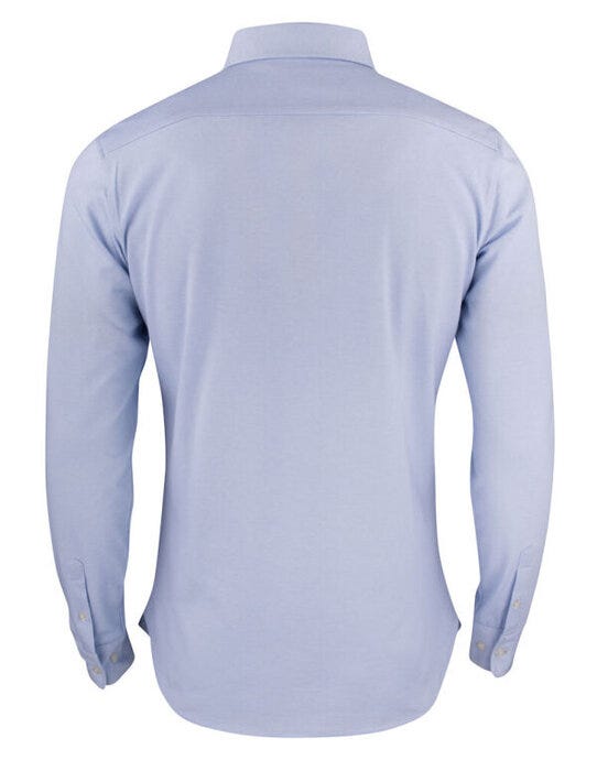 James Harvest Burlingham Jersey Shirt - Light Blue