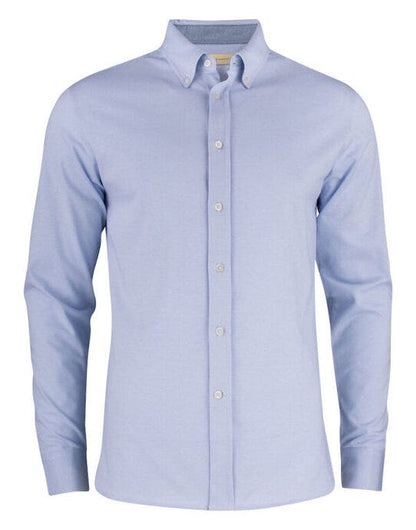 James Harvest Burlingham Jersey Shirt - Light Blue