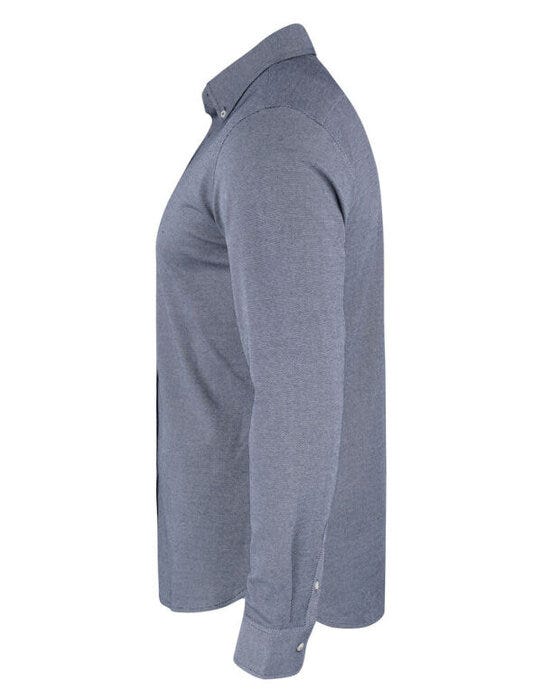 James Harvest Burlingham Jersey Shirt - Navy