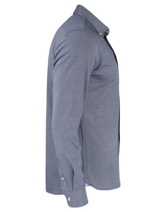 James Harvest Burlingham Jersey Shirt - Navy