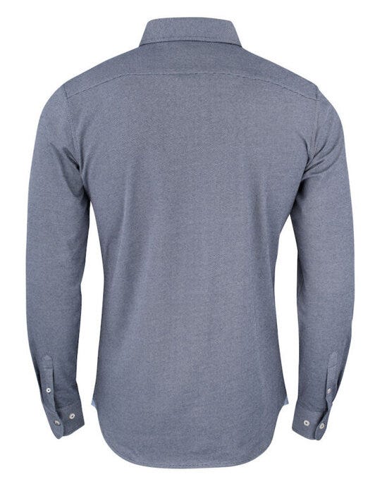 James Harvest Burlingham Jersey Shirt - Navy