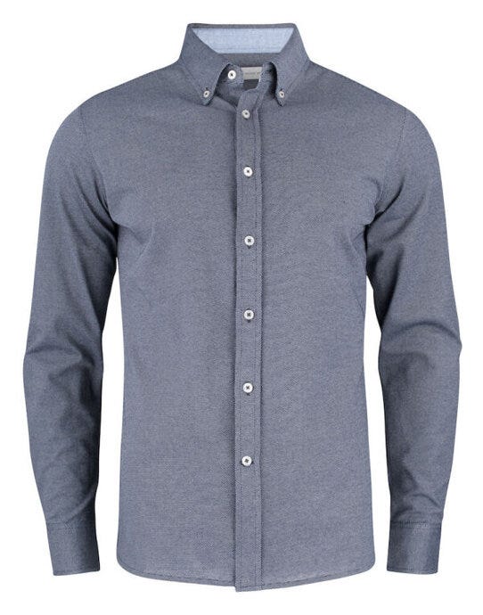 James Harvest Burlingham Jersey Shirt - Navy