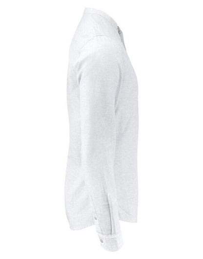 James Harvest Townsend Linen-Blend Shirt - White