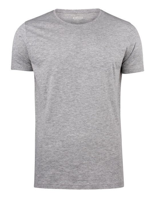 James Harvest Twoville Crew Neck T-Shirt - Grey Melange
