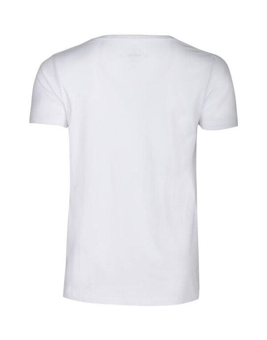 James Harvest Whailford V-Neck T-Shirt - White