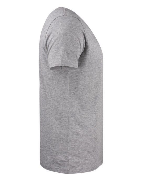 James Harvest Whailford V-Neck T-Shirt - Grey Melange