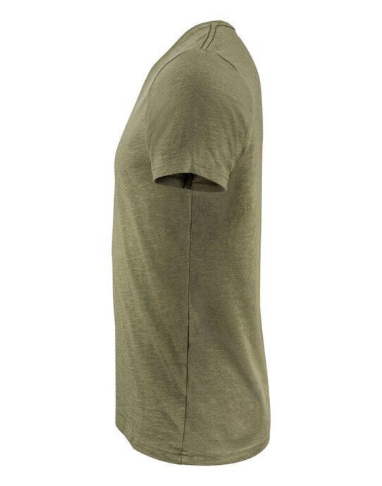 James Harvest Whailford V-Neck T-Shirt - Moss Green