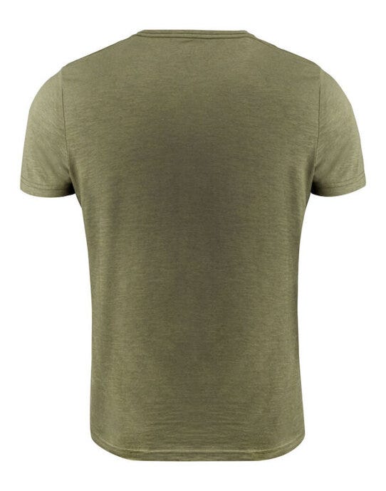 James Harvest Whailford V-Neck T-Shirt - Moss Green