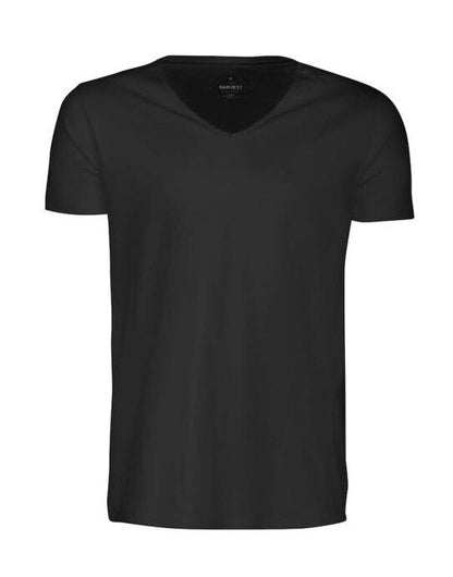 James Harvest Whailford V-Neck T-Shirt - Black