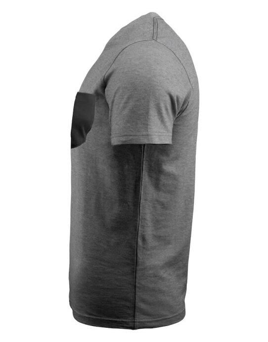 James Harvest Portwillow Pocket T-Shirt - Black Melange