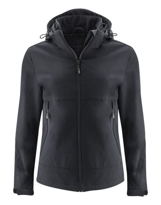 James Harvest Lodgetown Ladies Softshell - Black