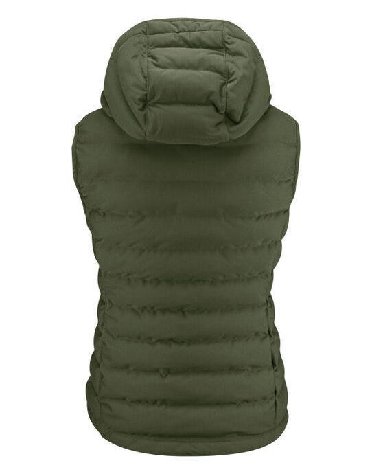 James Harvest Woodlake H Ladies Vest - Moss Green