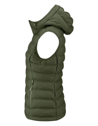 James Harvest Woodlake H Ladies Vest - Moss Green