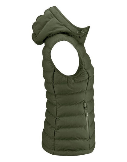 James Harvest Woodlake H Ladies Vest - Moss Green