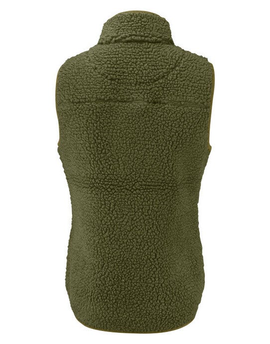 James Harvest Kingsley Vest Ladies - Moss Green