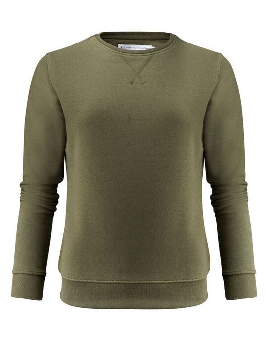 James Harvest Alder Heights Ladies Sweat - Moss Green
