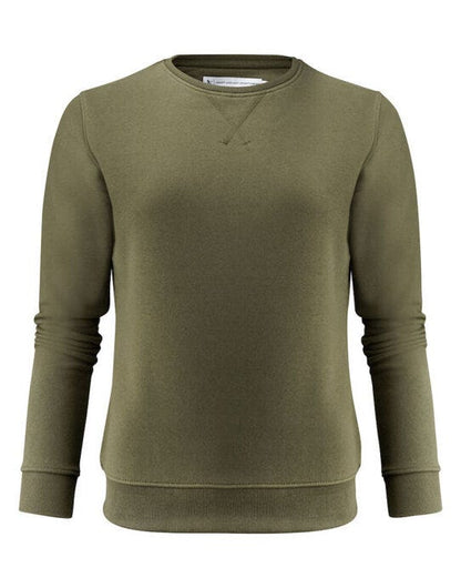 James Harvest Alder Heights Ladies Sweat - Moss Green