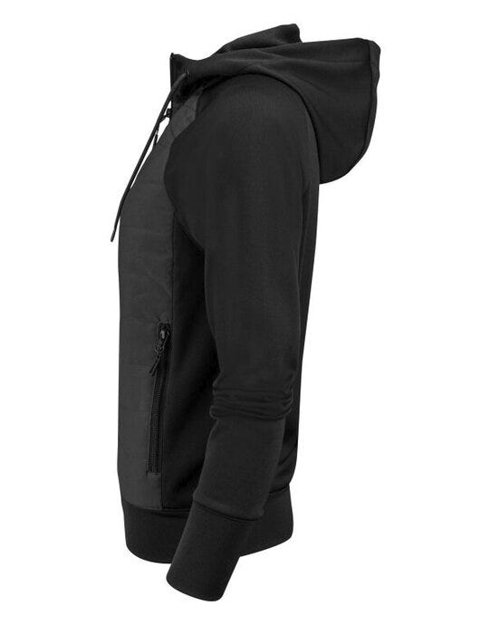 James Harvest Keyport Ladies Hood Sweat - Black
