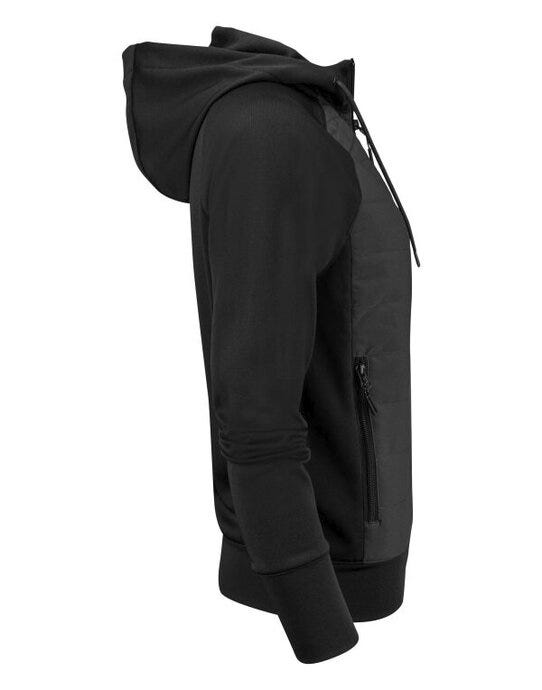 James Harvest Keyport Ladies Hood Sweat - Black