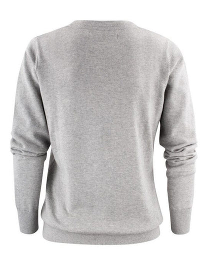 James Harvest Ashland V-Neck Ladies Knit - Grey Melange