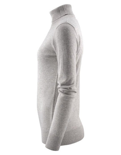 James Harvest Ashland Ladies Turtle Neck - Grey Melange