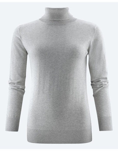 James Harvest Ashland Ladies Turtle Neck - Grey Melange