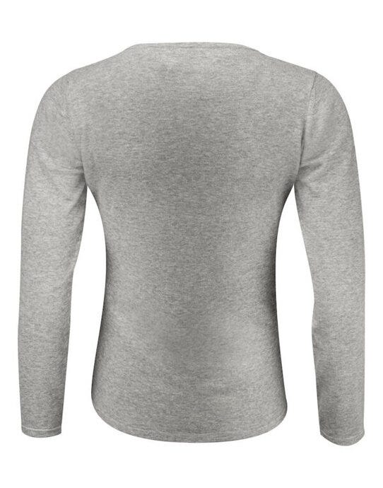 James Harvest Ladies Knitted Cardigan - Grey Melange