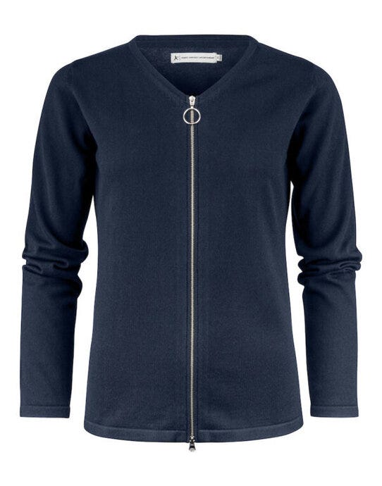 James Harvest Ladies Knitted Cardigan - Navy