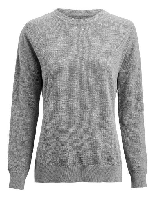 James Harvest Ladies Ashland Casual Knit - Grey Melange