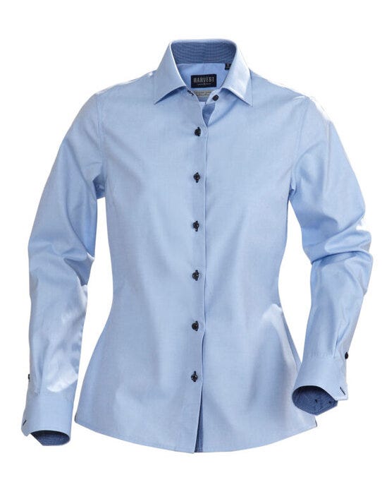 James Harvest Ladies Baltimore Shirt - Light Blue