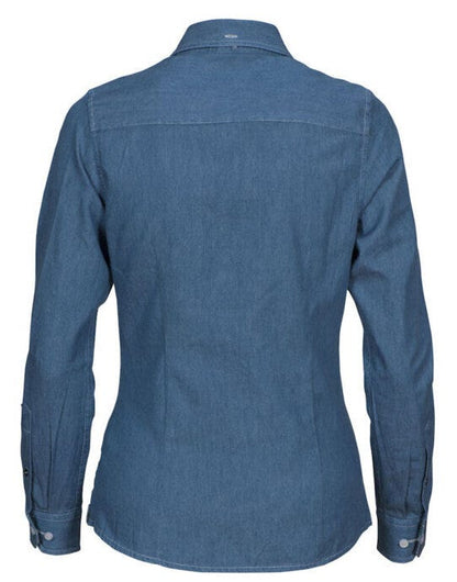 James Harvest Ladies Jupiter Shirt - Blue Denim