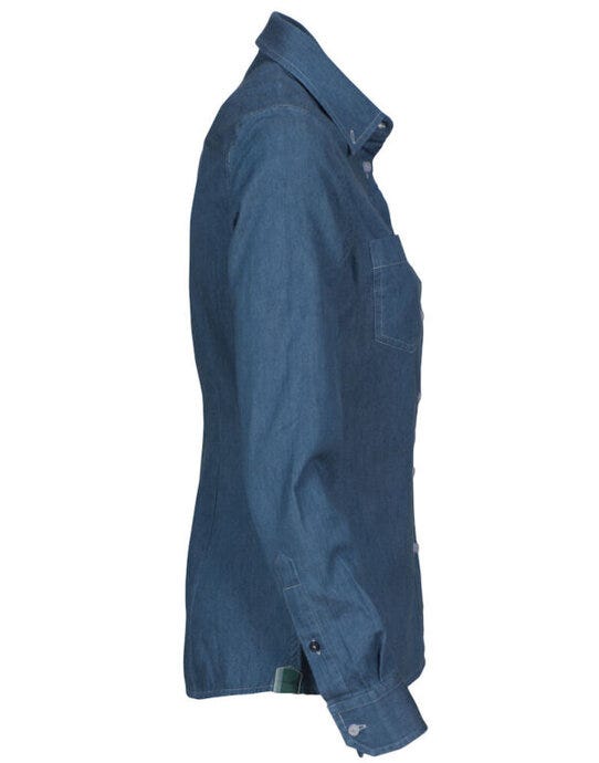 James Harvest Ladies Jupiter Shirt - Blue Denim