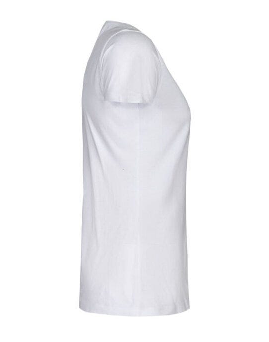 James Harvest Whailford V-Neck Ladies T - White