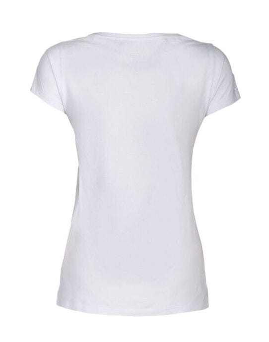 James Harvest Whailford V-Neck Ladies T - White