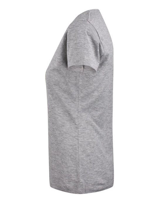 James Harvest Whailford V-Neck Ladies T - Grey Melange