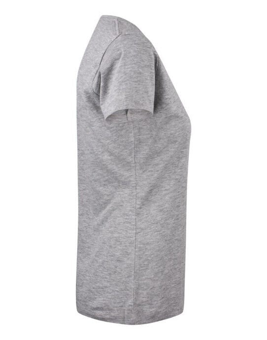 James Harvest Whailford V-Neck Ladies T - Grey Melange