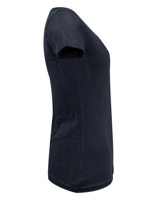 James Harvest Whailford V-Neck Ladies T - Navy