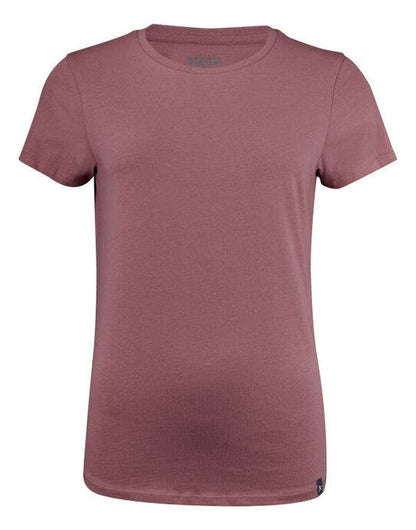 James Harvest American U Ladies T-Shirt - Dusty Red