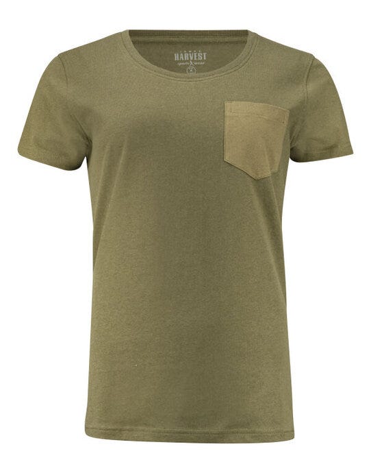 James Harvest Walcott Ladies T-Shirt - Moss Green