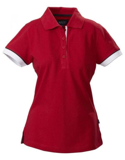 James Harvest Ladies Antreville Polo - Red