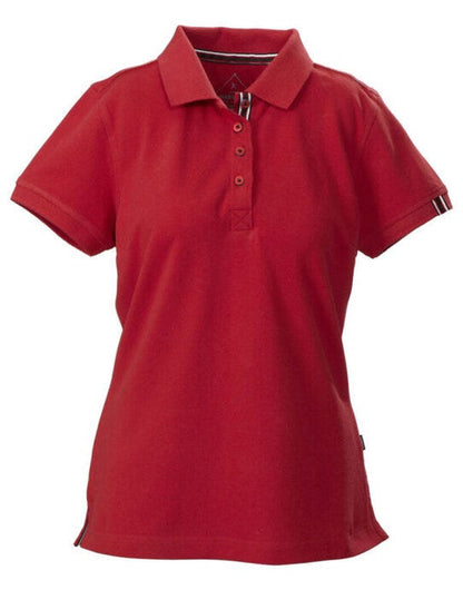 James Harvest Ladies Avon Polo Shirt - Red