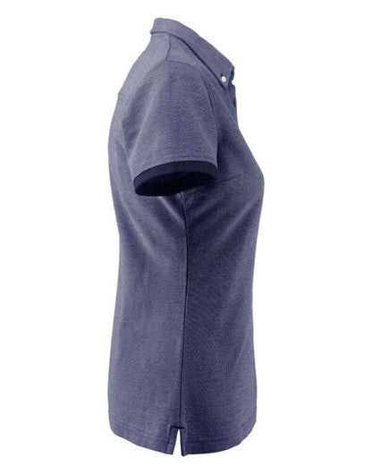 James Harvest Larkford Ladies Pique Polo - Dark Blue Melange