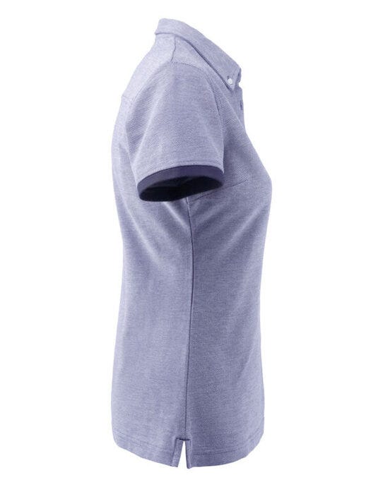 James Harvest Larkford Ladies Pique Polo - Light Blue Melange
