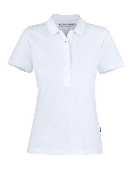 James Harvest Neptune Ladies Polo - White