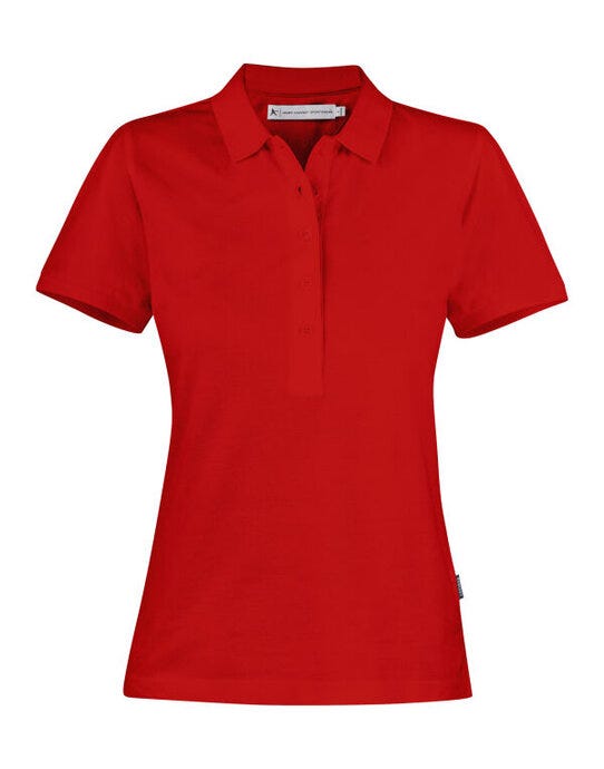 James Harvest Neptune Ladies Polo - Red