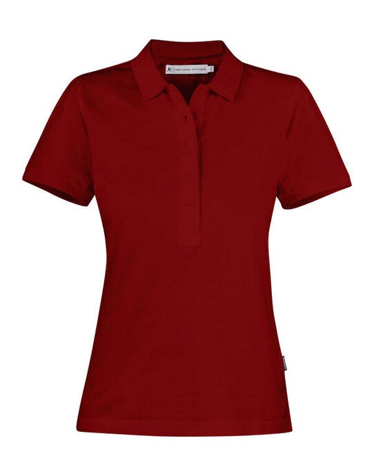 James Harvest Neptune Ladies Polo - Dark Red