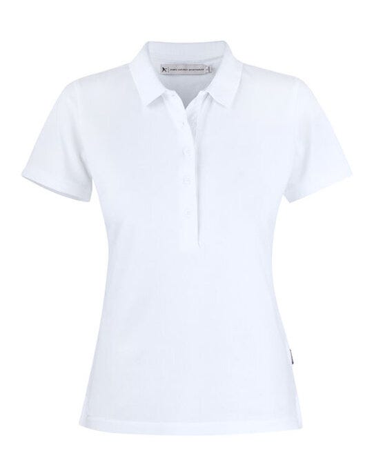 James Harvest Sunset Ladies Polo - White