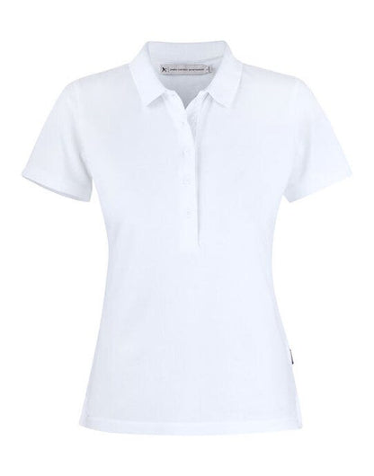 James Harvest Sunset Ladies Polo - White